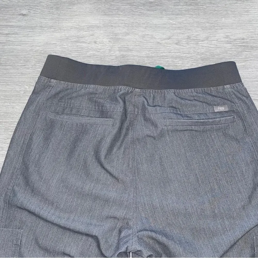 FIGS Axim Cargo Scrub Pant Men’s Medium Gray T2001 Technical Collection